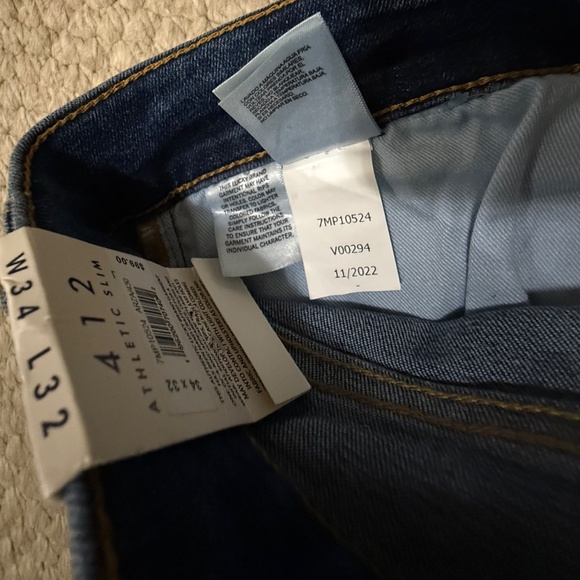 Lucky Brand 412 Athletic Slim 2-Way Stretch Jean 34x32 NWT - Picture 7 of 10